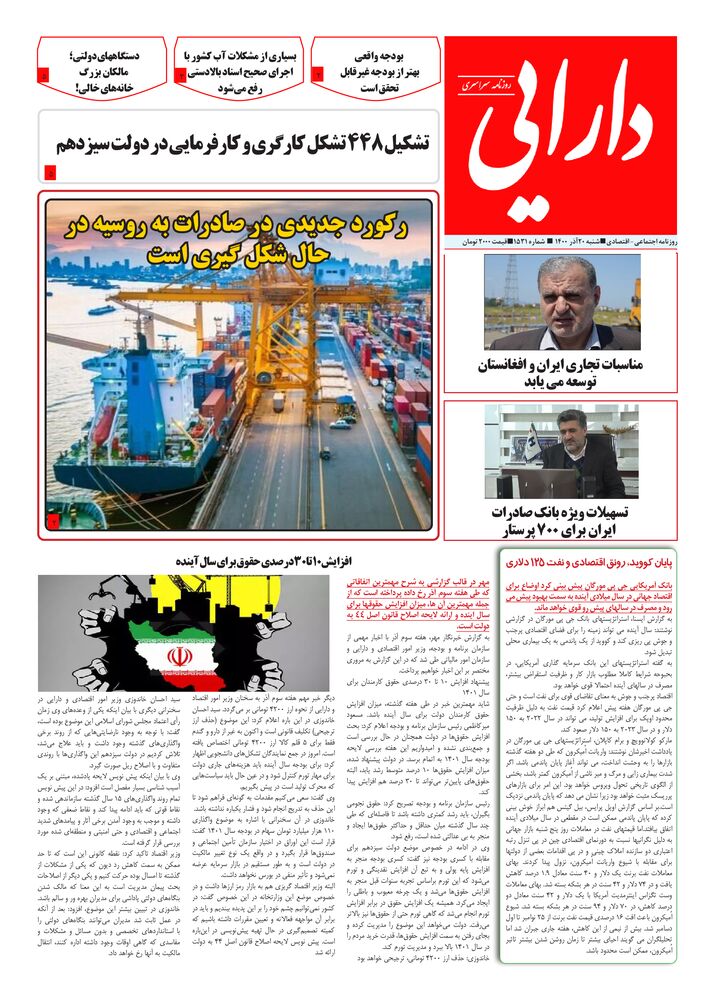 روزنامه دارایی شماره 1531