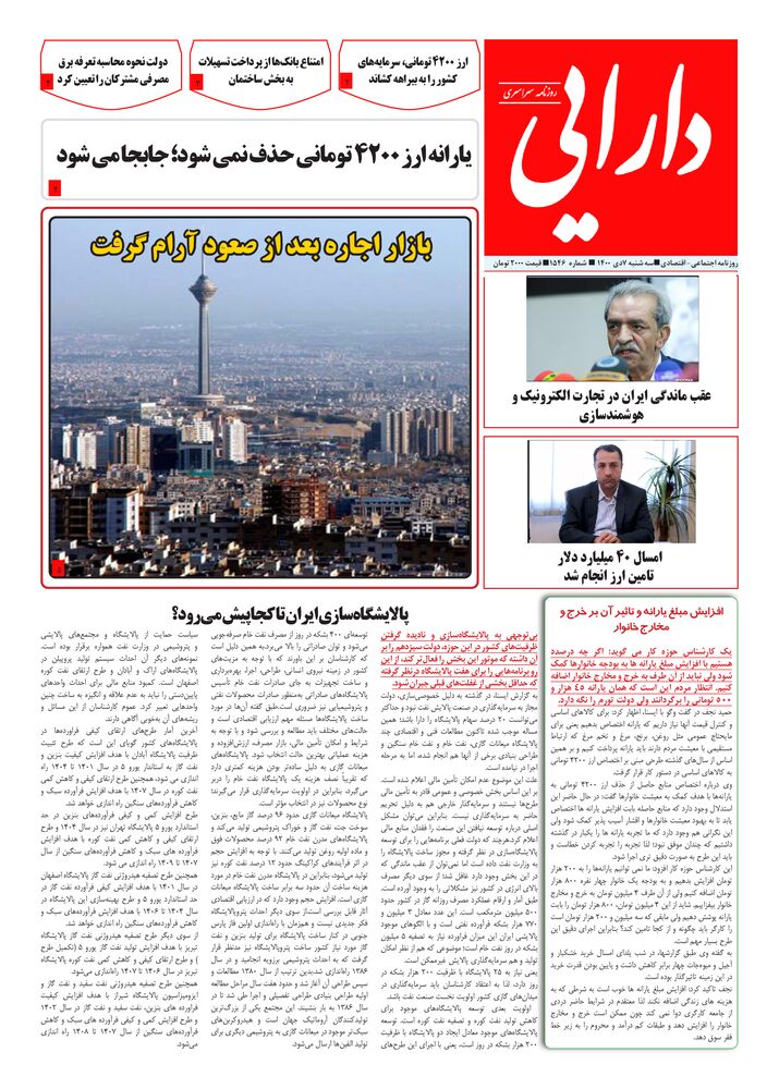 روزنامه دارایی شماره 1545